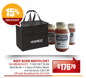 Eat Savage Beef Bone Broth Diet - No Breakfasts