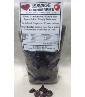 Cranberries - Sweetened with Apple Juice