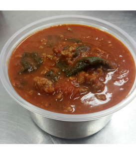 Meat Sauce Side Dish - Grass Fed Beef w/Spinach & Tomatoes