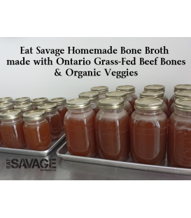 500ml Bone Broth - Grass Fed Beef Bones & Organic Veggies